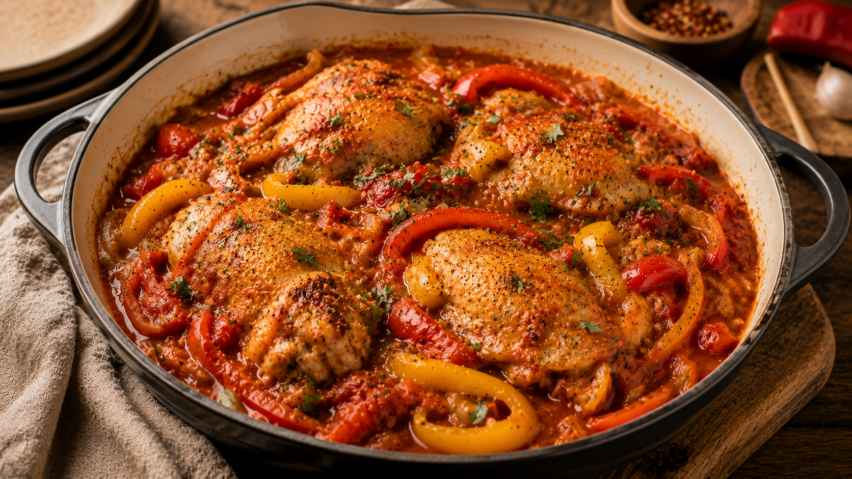 Poulet basquaise