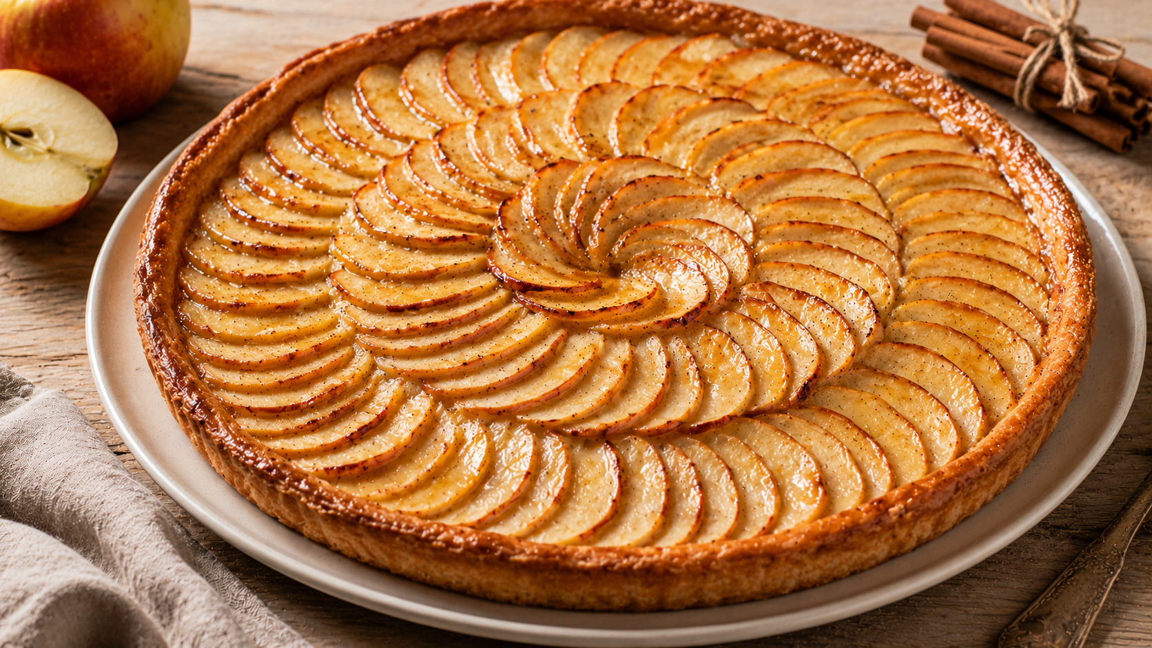 Tarte fine aux pommes